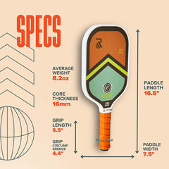 REVOLIN Revo Reach Control Pickleball Paddle